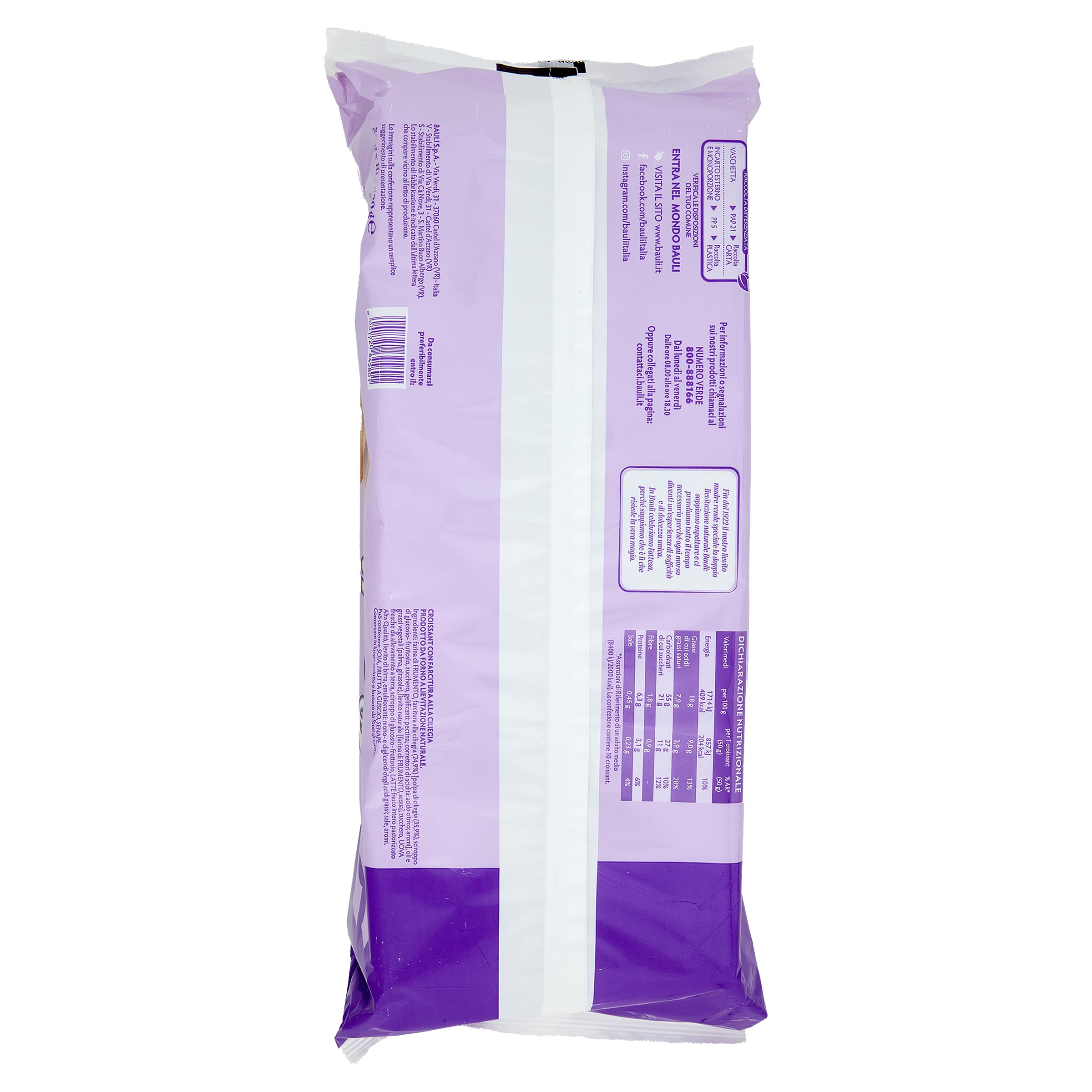 bauli-croissant-alla-ciliegia-10-pezzi-500g image 2