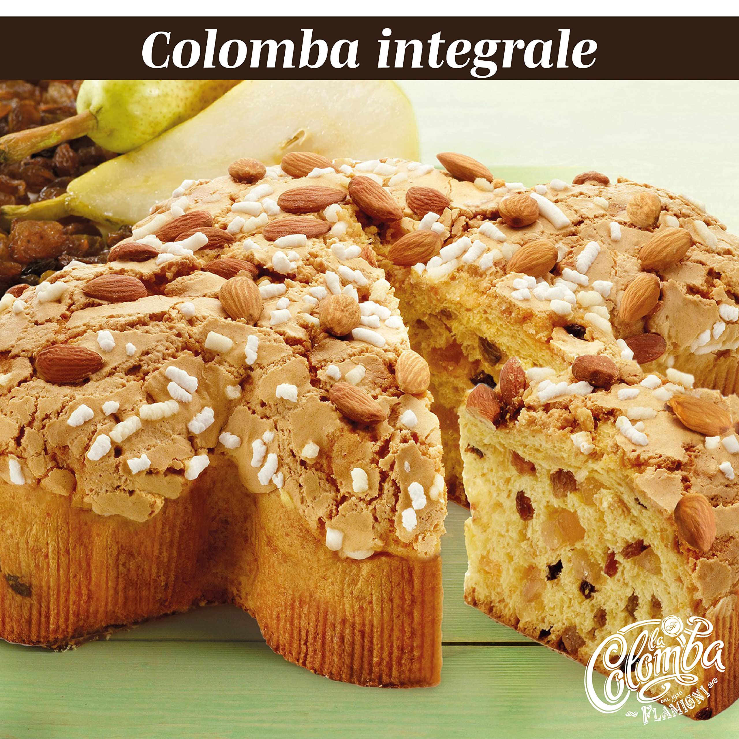 flamigni-colomba-pasquale-integrale-1kg-pera-e-uvetta image 2