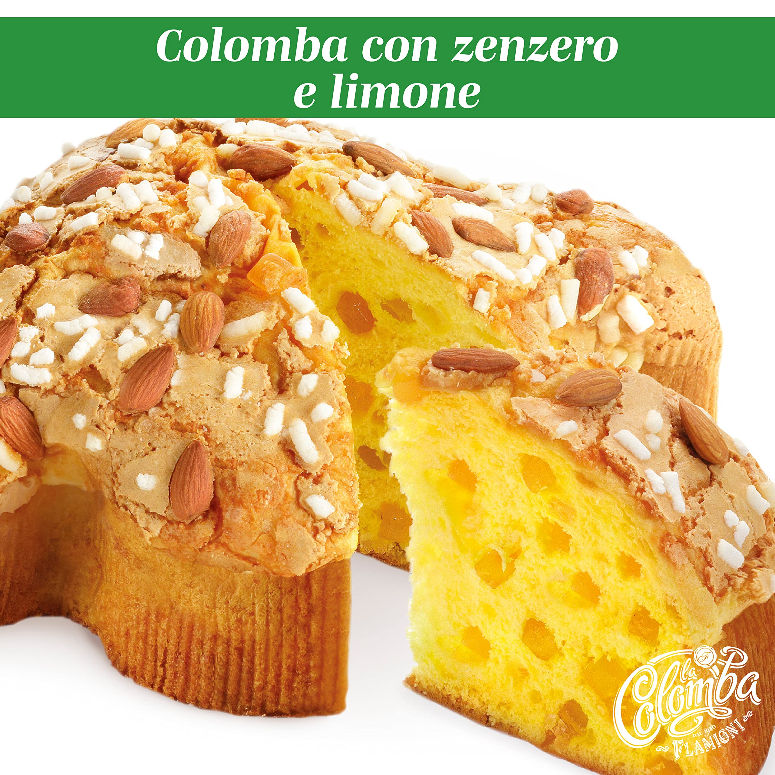 flamigni-colomba-pasquale-limone-e-zenzero-1-kg-con-glassa-e-mandorle image 2
