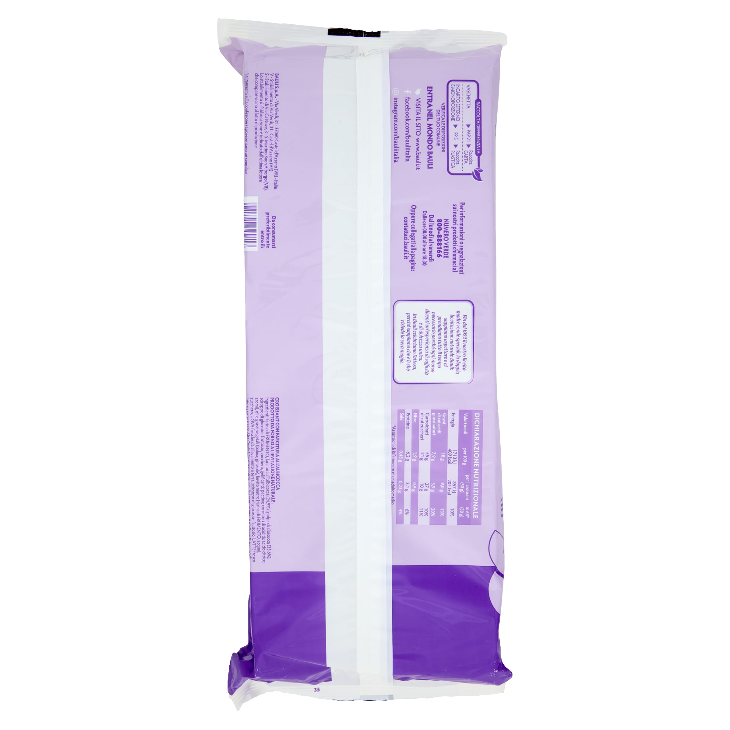 bauli-croissant-all-albicocca-10-pezzi-500g image 2