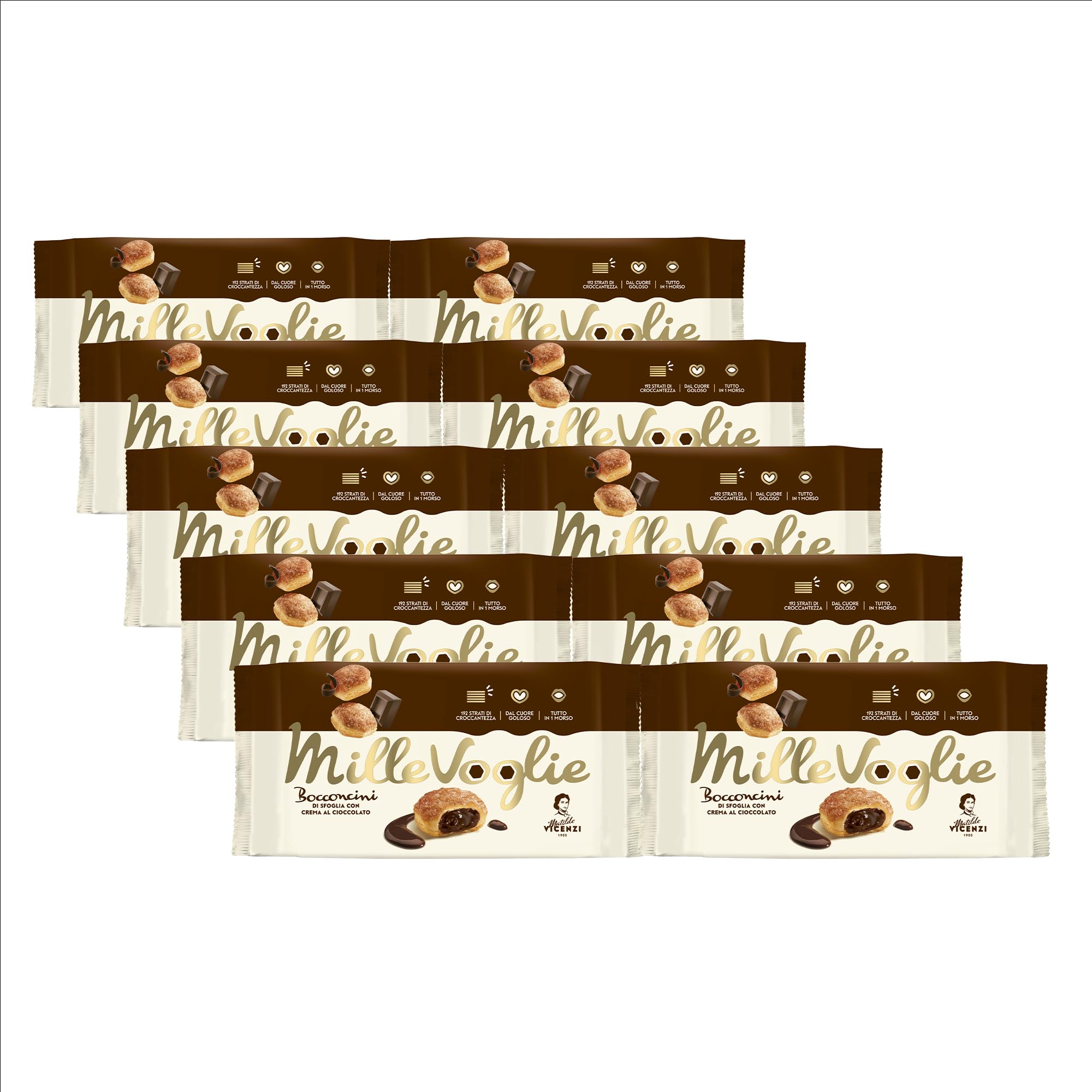 matilde-vicenzi-bocconcini-pasta-sfoglia-crema-cioccolato-1000g-10x100g image 1