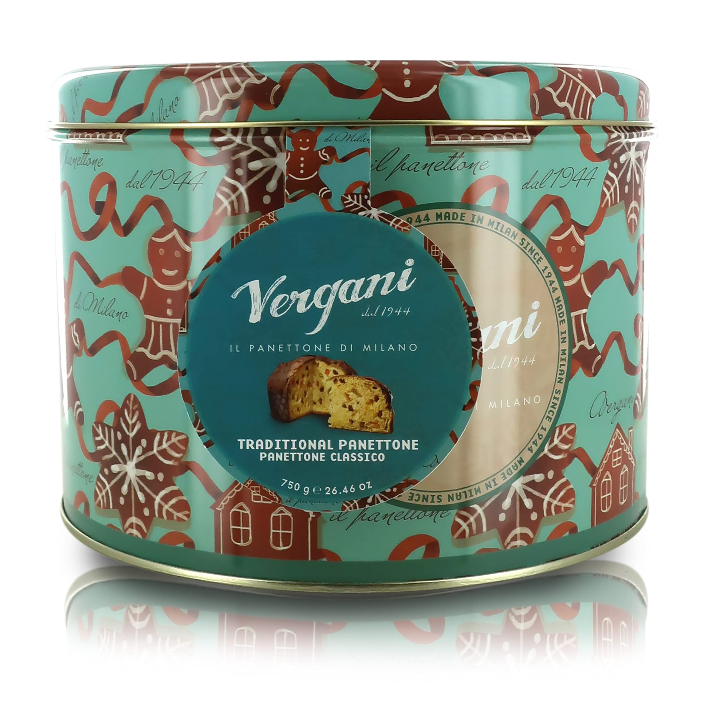 vergani-panettone-classico-ginger-bread-in-scatola-di-latta-750g image 2