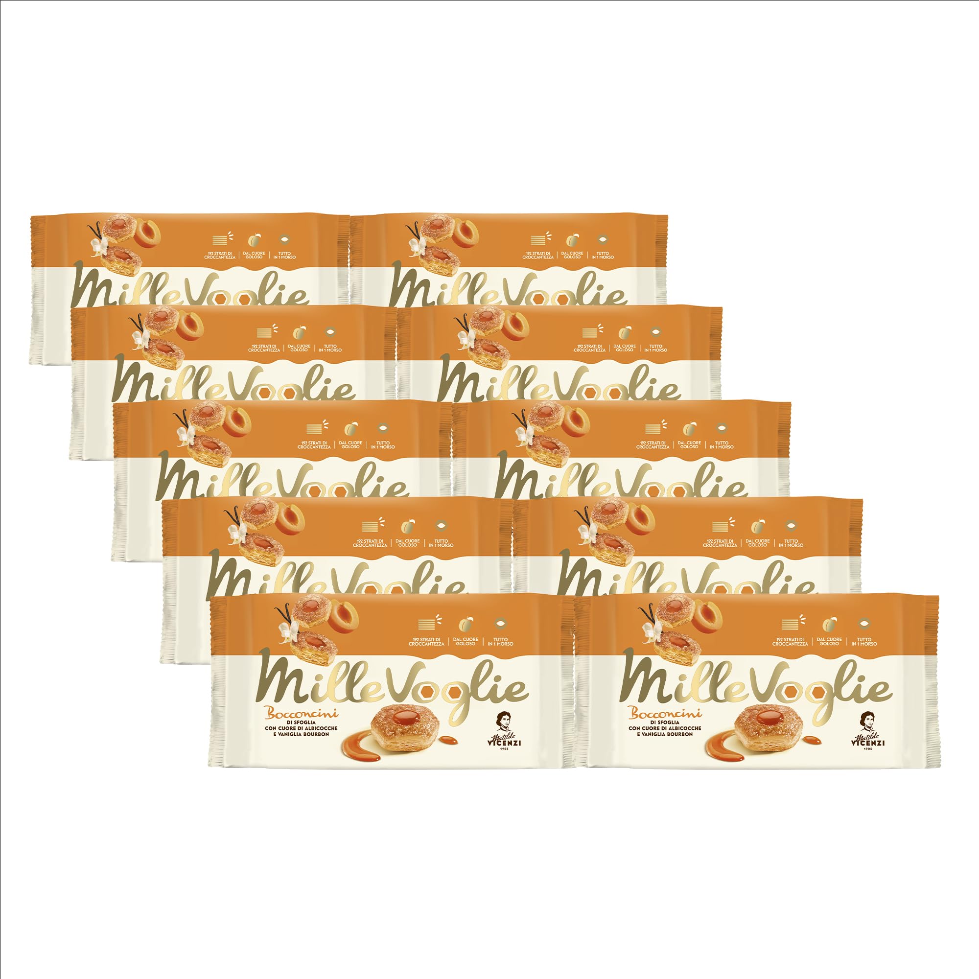 matilde-vicenzi-bocconcini-sfoglia-albicocca-vaniglia-900g-10pz image 1