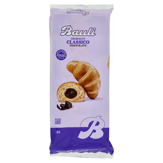 bauli-croissant-al-cioccolato-10-pezzi-500g image 1