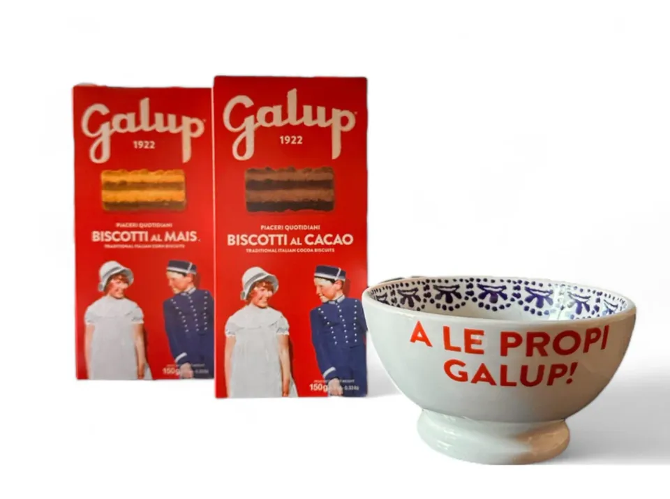 galup-duo-pack-biscotti-artigianali-mais-cacao-con-scodella-da-collezione image 1