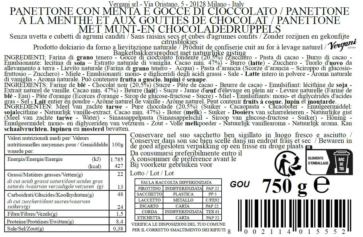 vergani-panettone-gourmet-menta-e-cioccolato-750g image 2