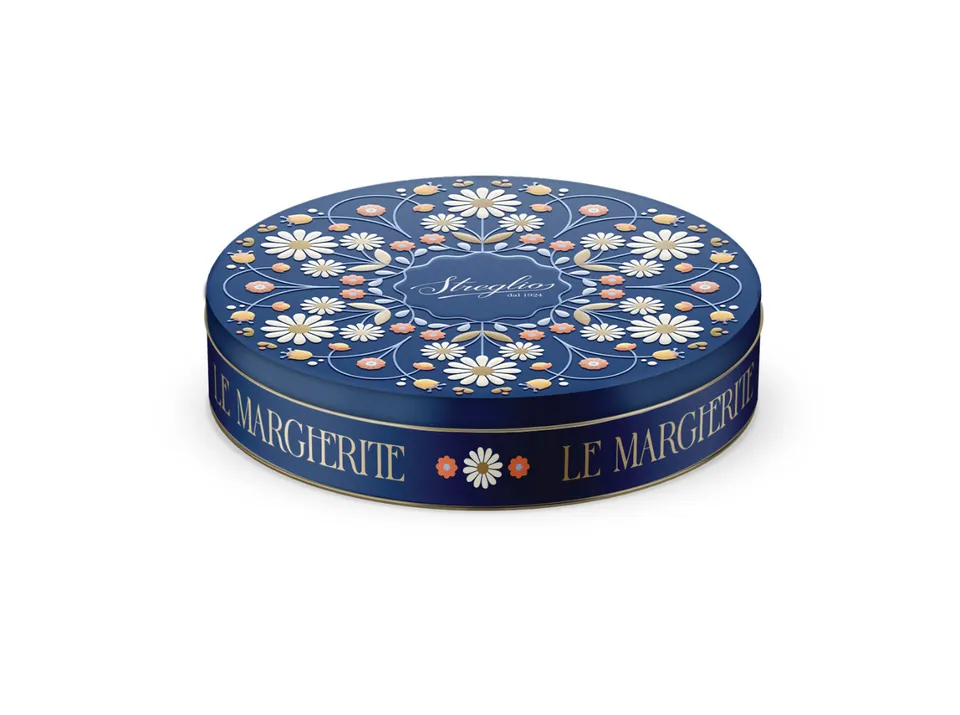 streglio-margherite-assortite-in-latta-210g-praline-latte-e-fondente image 1