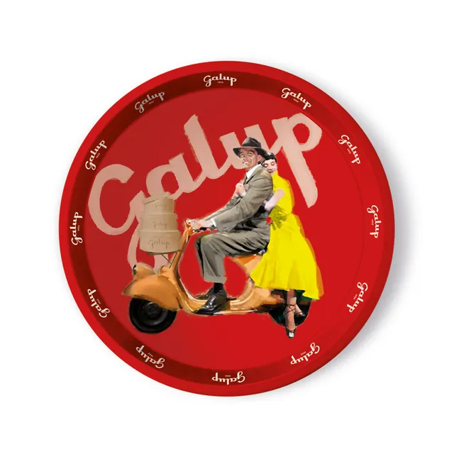 galup-vassoio-in-latta-rosso-vespa-collezionabile image 1