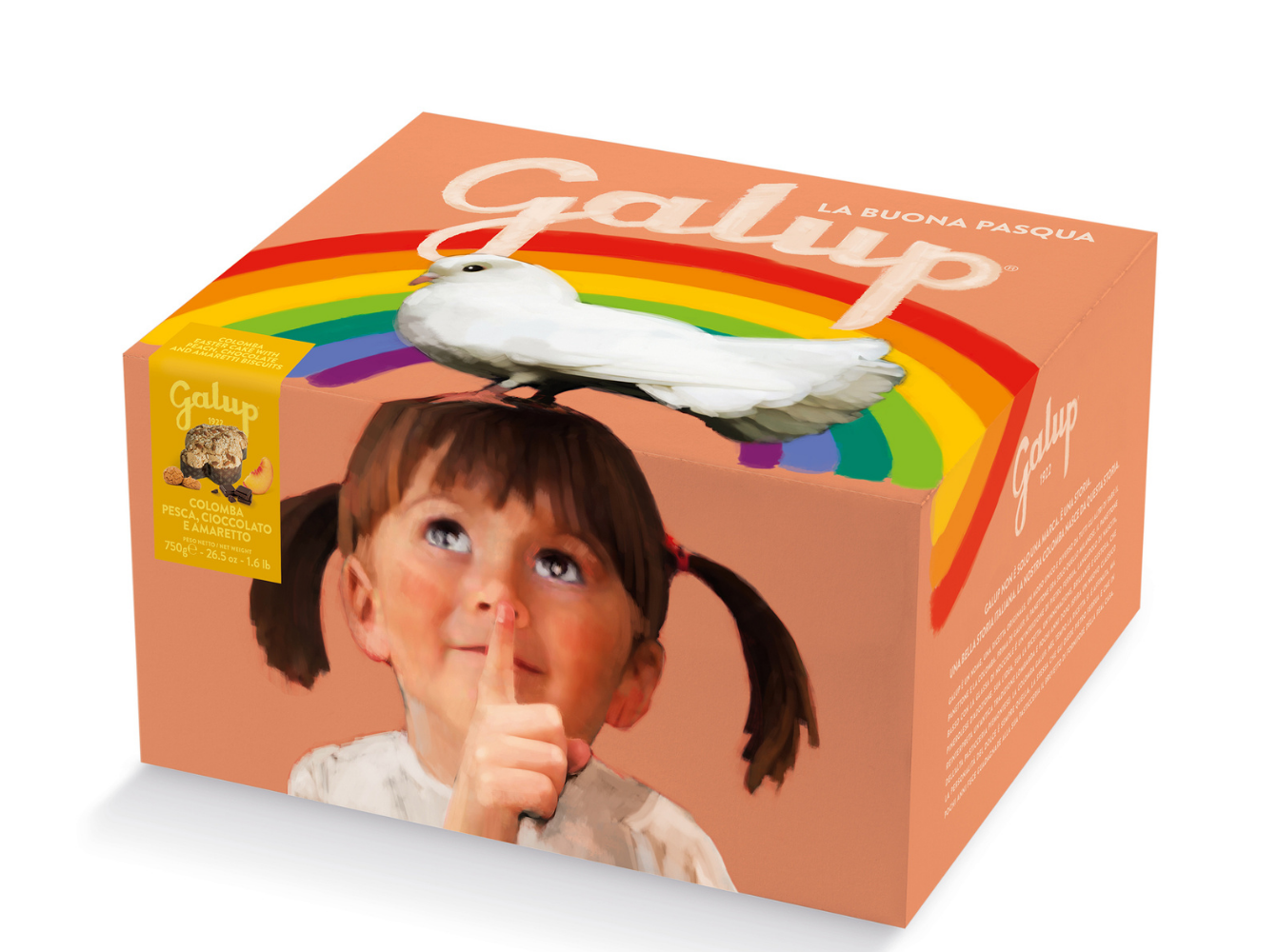 galup-gran-galup-colomba-pesca-cioccolato-amaretto-750g image 1
