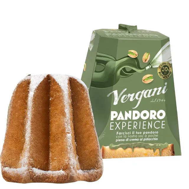 vergani-pandoro-experience-700g-con-sac-poche-al-pistacchio image 1