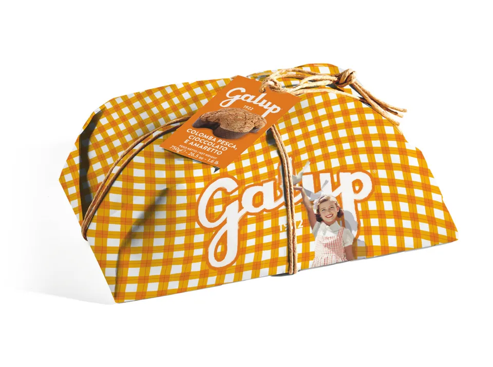 galup-gran-galup-colomba-pesca-cioccolato-e-amaretto-750g image 1