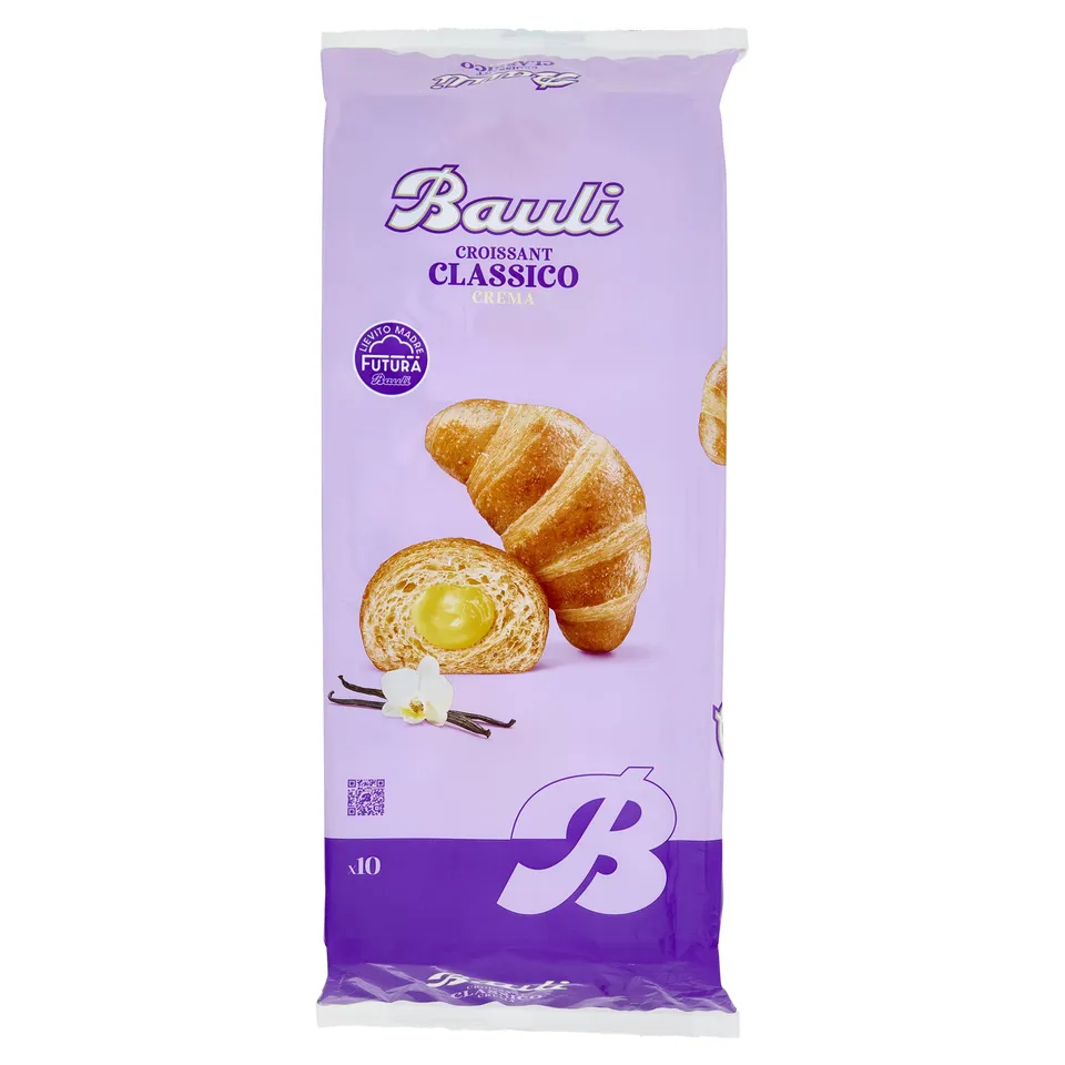 bauli-croissant-alla-crema-10-pezzi-500g image 1