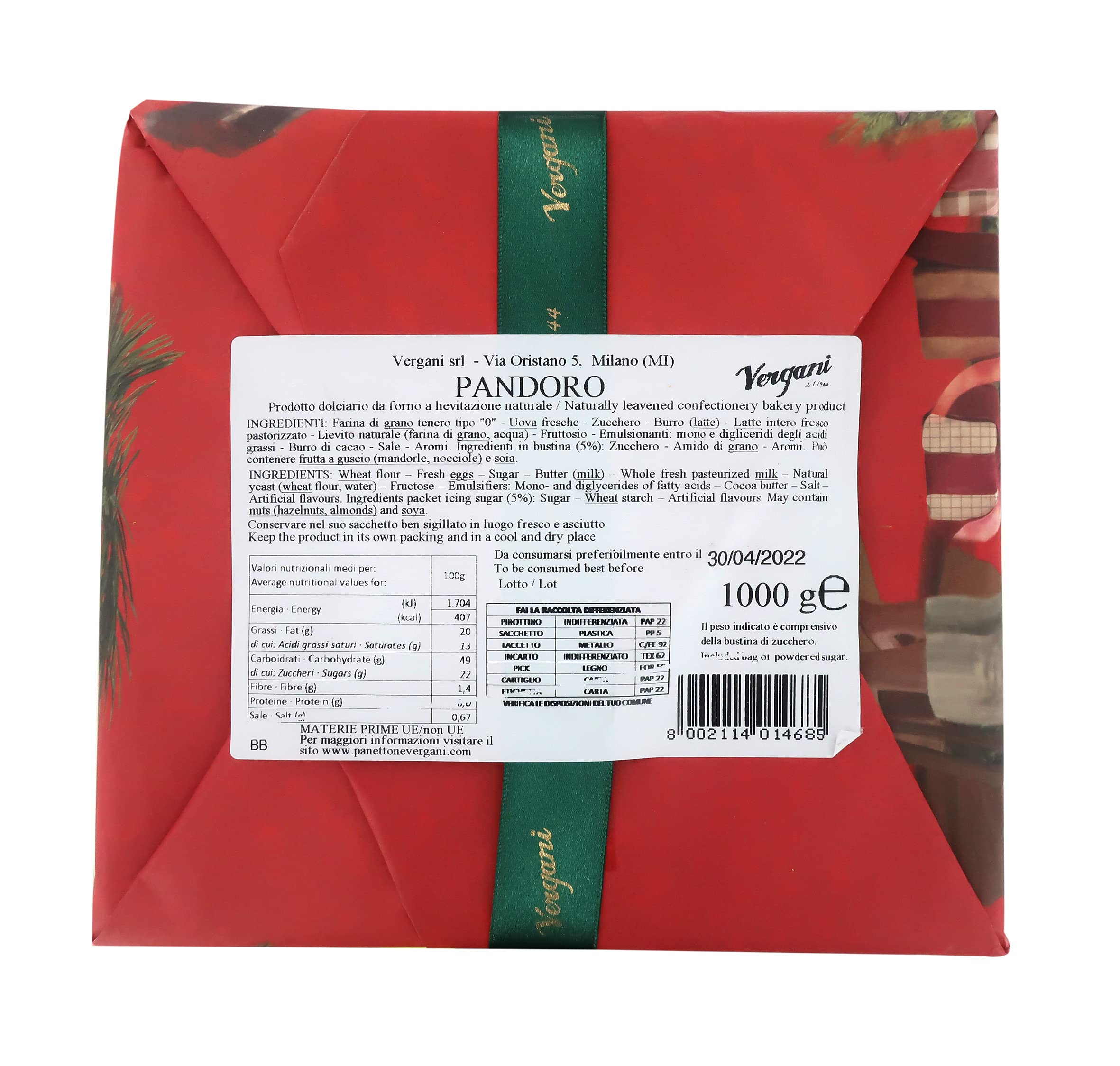 vergani-pandoro-classico-carta-babbo-natale-1-kg image 5