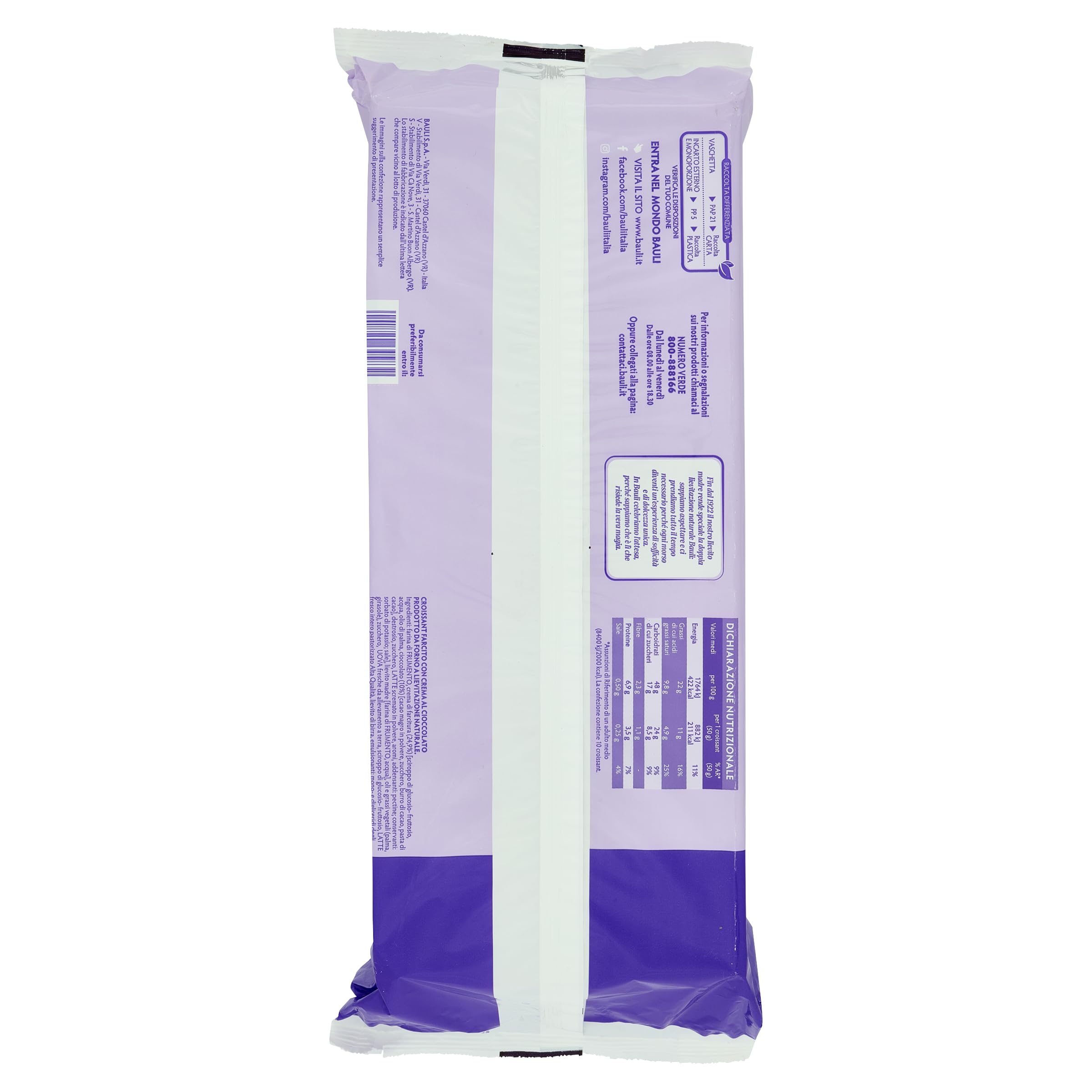 bauli-croissant-al-cioccolato-10-pezzi-500g image 3