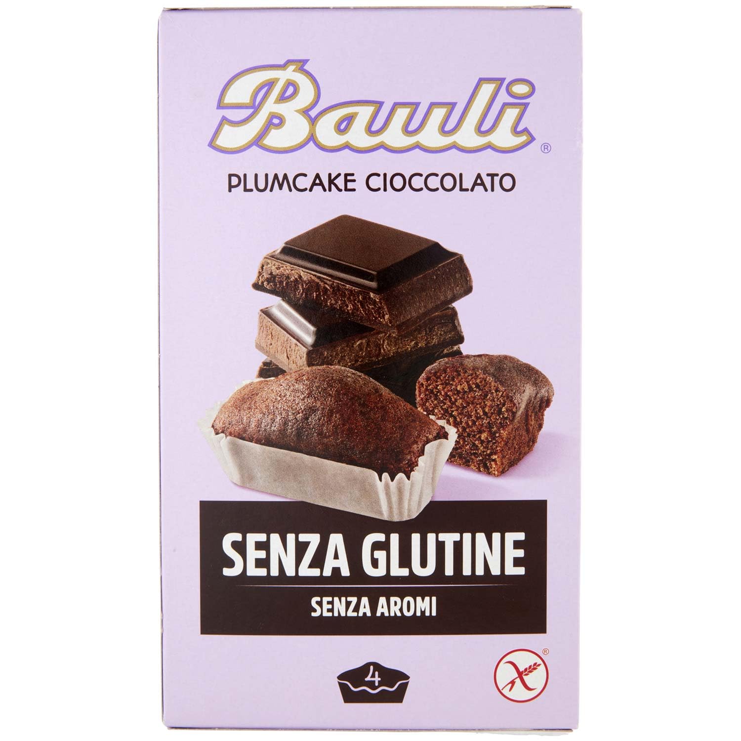 bauli-plumcake-senza-glutine-al-cioccolato-4pz-130g image 4