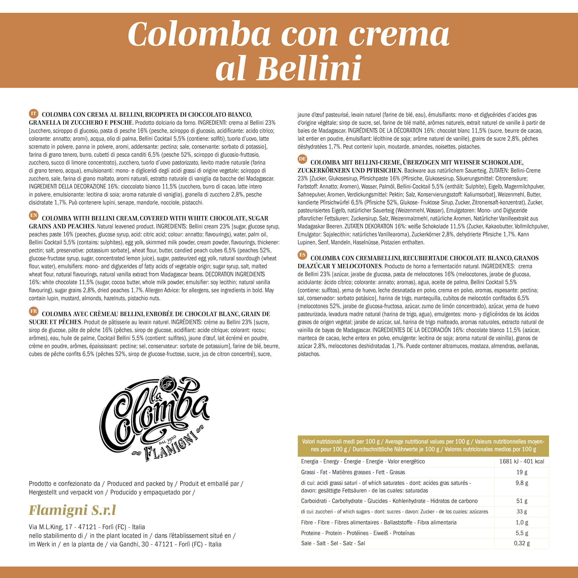 flamigni-colomba-pasquale-con-crema-al-bellini-950-g-con-cioccolato-bianco image 6