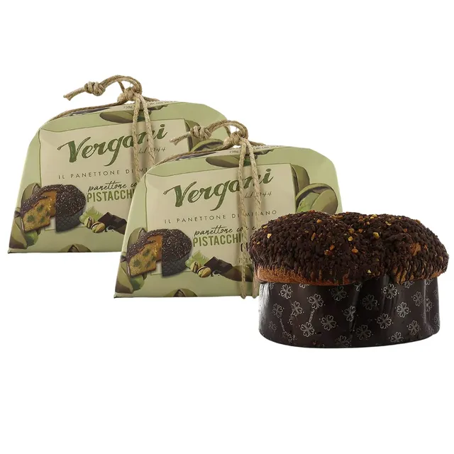 vergani-panettone-pistacchio-cioccolato-750g-gourmet-2-pezzi image 1