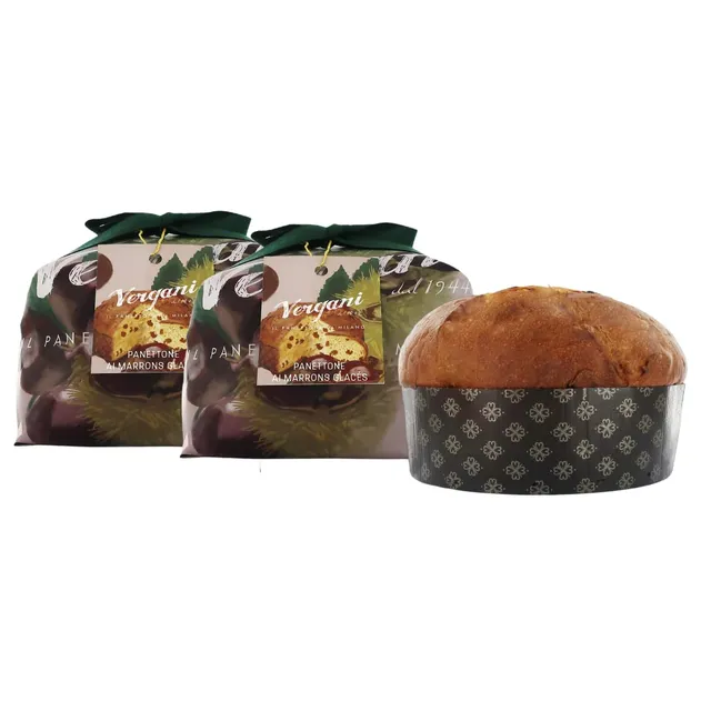 vergani-panettone-marron-glac-750g-gourmet-2-pezzi image 1