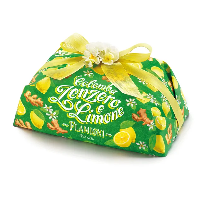 flamigni-colomba-pasquale-limone-e-zenzero-1-kg-con-glassa-e-mandorle image 1