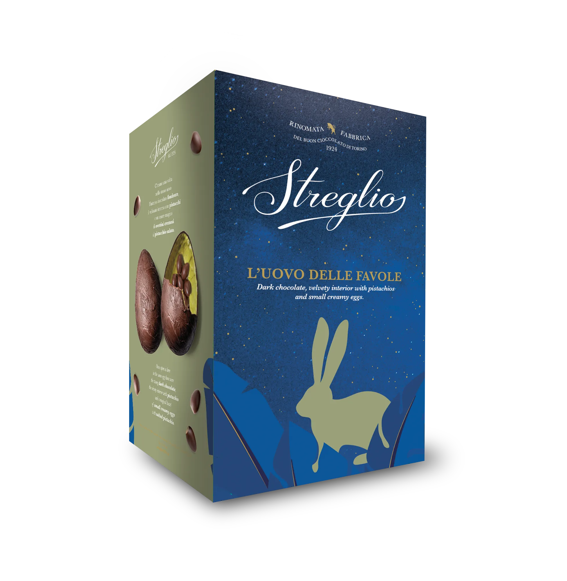 galup-l-uovo-delle-favole-fondente-e-pistacchio-630g image 1