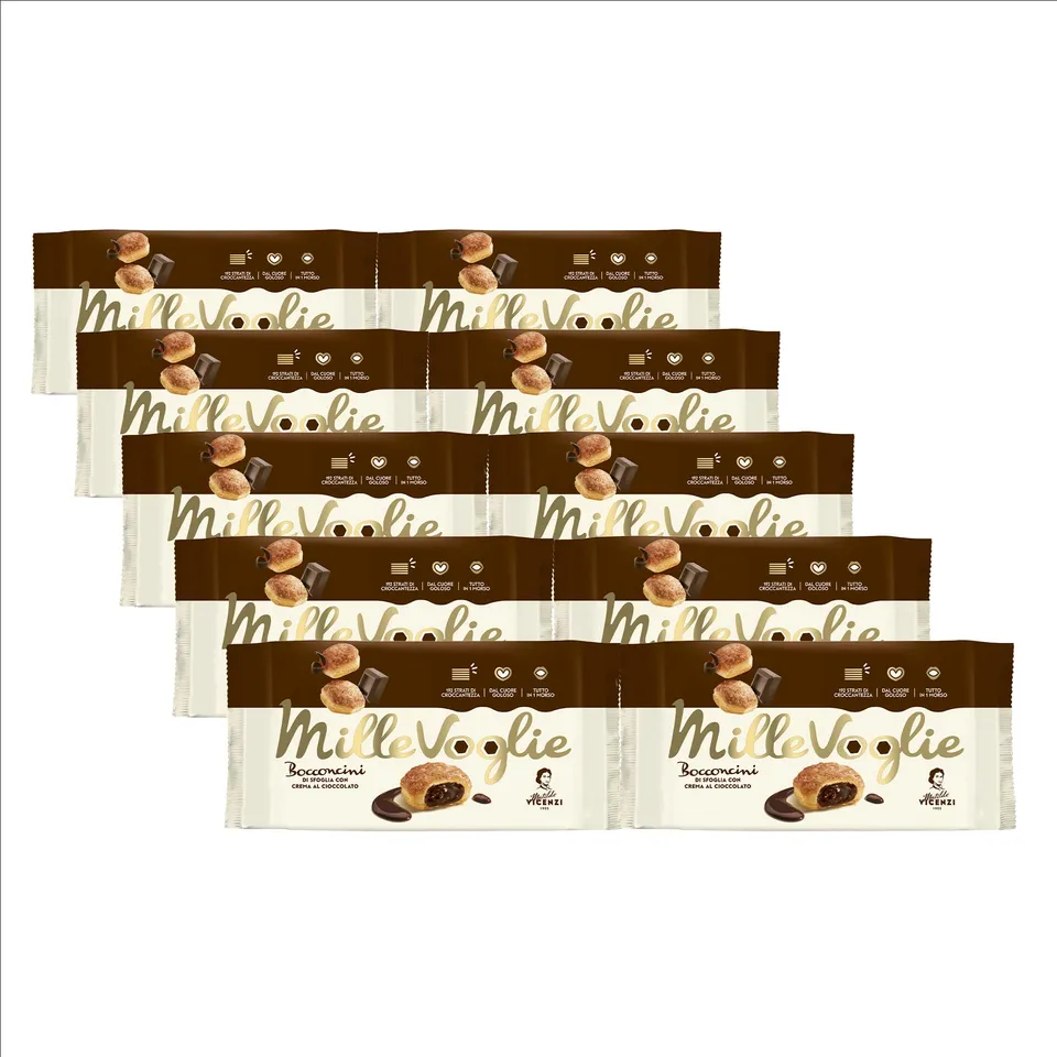 matilde-vicenzi-bocconcini-pasta-sfoglia-crema-cioccolato-1000g-10x100g image 1