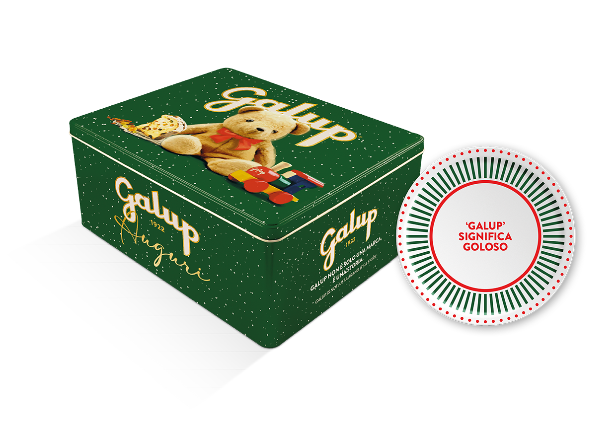 galup-panettone-classico-gran-galup-750g-in-latta-con-piatto-porcellana image 1